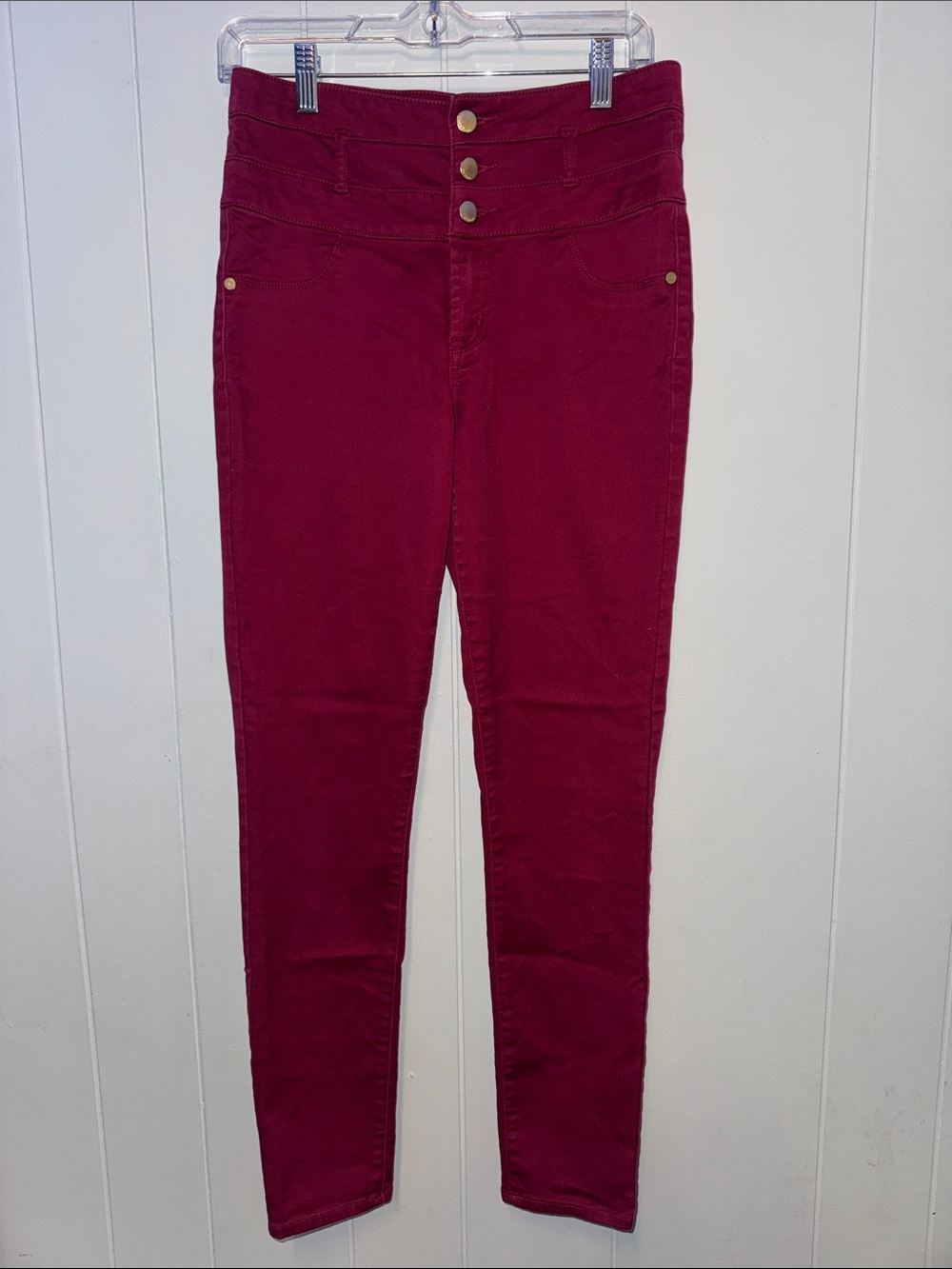 Tinseltown Deep Berry Skinny Pants